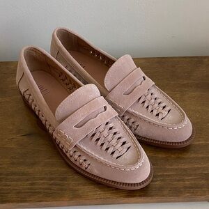 J Jill Lucille Loafer Dusty Pink Suede Leather size 8